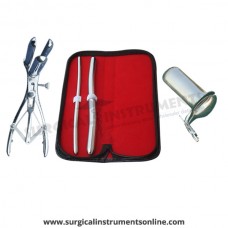 Hegar uterine dilator set 2 Pieces, 7-8,13-14, mathieu speculum, collin large