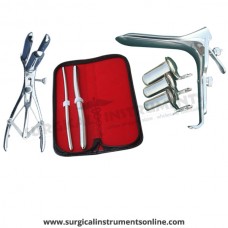 Hegar uterine dilator set 2 Pieces, 7-8,13-14, mathieu speculum, grave large, collin 3pcs