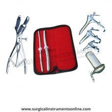 Hegar uterine dilator set 2 Pieces, 7-8,13-14, mathieu speculum, grave 3pcs, collin large