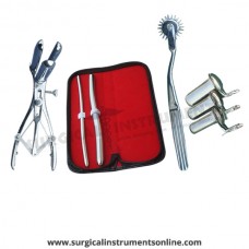 Hegar uterine dilator set 2 Pieces, 7-8,13-14, wartenberg pinwheel, mathieu speculum, collin 3pcs