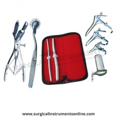 Hegar uterine dilator set 2 Pieces, 7-8,13-14, pinwheel, mathieu, grave 3pcs, collin large