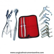 Hegar uterine dilator set 2 Pieces, 7-8,13-14, pinwheel, mathieu, grave 3pcs, collin 3pcs