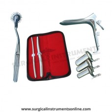 Hegar uterine dilator set 2 Pieces, 7-8,13-14, pinwheel, grave large, collin 3pcs