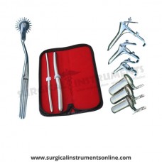 Hegar uterine dilator set 2 Pieces, 7-8,13-14, pinwheel, grave 3pcs, collin 3pcs