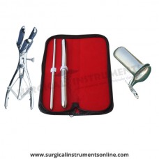 Hegar uterine dilator set 2 Pieces, 7-8,15-16, mathieu speculum, collin large