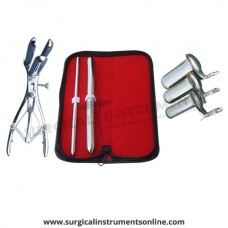 Hegar uterine dilator set 2 Pieces, 7-8,15-16, mathieu speculum, collin 3pcs