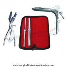 Hegar uterine dilator set 2 Pieces, 7-8,15-16, mathieu speculum, grave large