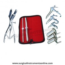 Hegar uterine dilator set 2 Pieces, 7-8,15-16, mathieu speculum, grave 3pcs, collin 3pcs