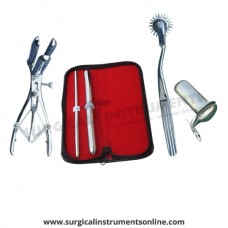 Hegar uterine dilator set 2 Pieces, 7-8,15-16, wartenberg pinwheel, mathieu speculum, collin large