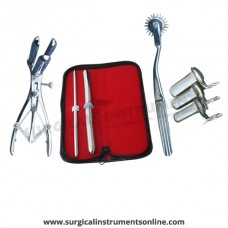 Hegar uterine dilator set 2 Pieces, 7-8,15-16, wartenberg pinwheel, mathieu speculum, collin 3pcs