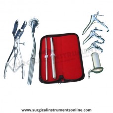 Hegar uterine dilator set 2 Pieces, 7-8,15-16, pinwheel, mathieu, grave 3pcs, collin large