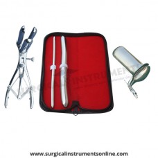 Hegar uterine dilator set 2 Pieces, 7-8,17-18, mathieu speculum, collin large