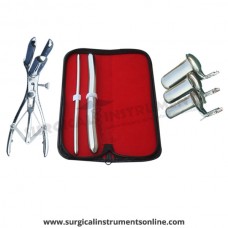 Hegar uterine dilator set 2 Pieces, 7-8,17-18, mathieu speculum, collin 3pcs