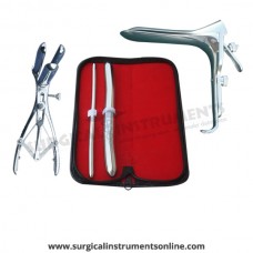 Hegar uterine dilator set 2 Pieces, 7-8,17-18, mathieu speculum, grave large