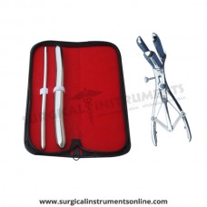 Hegar uterine dilator set 2 Pieces, 7-8,17-18, mathieu speculum