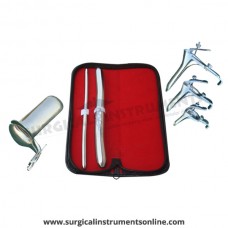 Hegar uterine dilator set 2 Pieces, 7-8,17-18, grave 3pcs, collin large
