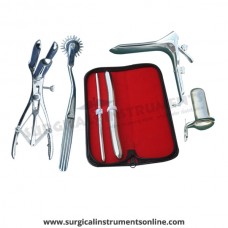 Hegar uterine dilator set 2 Pieces, 7-8,17-18, pinwheel, mathieu, grave large, collin large