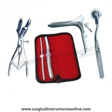Hegar uterine dilator set 2 Pieces, 7-8,17-18, wartenberg pinwheel, mathieu speculum, grave large