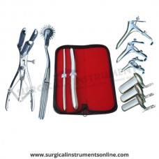 Hegar uterine dilator set 2 Pieces, 7-8,17-18, pinwheel, mathieu, grave 3pcs, collin 3pcs