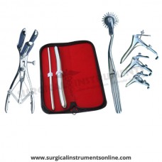 Hegar uterine dilator set 2 Pieces, 7-8,17-18, wartenberg pinwheel, mathieu speculum, grave 3pcs