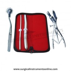 Hegar uterine dilator set 2 Pieces, 7-8,17-18, wartenberg pinwheel, mathieu speculum