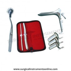 Hegar uterine dilator set 2 Pieces, 7-8,17-18, pinwheel, grave medium, collin 3pcs
