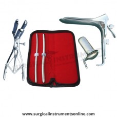 Hegar uterine dilator set 2 Pieces, 7-8,9-10,mathieu speculum, grave large, collin large