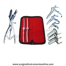 Hegar uterine dilator set 2 Pieces, 7-8,9-10,mathieu speculum, grave 3pcs, collin 3pcs