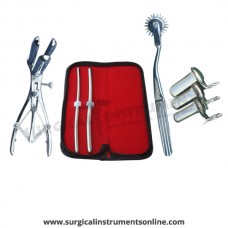 Hegar uterine dilator set 2 Pieces, 7-8,9-10,wartenberg pinwheel, mathieu speculum, collin 3pcs