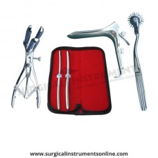 Hegar uterine dilator set 2 Pieces, 7-8,9-10,wartenberg pinwheel, mathieu speculum, grave large