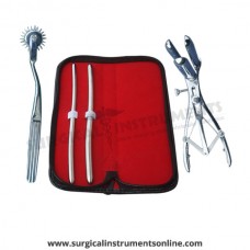 Hegar uterine dilator set 2 Pieces, 7-8,9-10,wartenberg pinwheel, mathieu speculum
