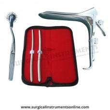 Hegar uterine dilator set 2 Pieces, 7-8,9-10, pinwheel, grave large