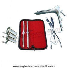 Hegar uterine dilator set 2 Pieces, 9-10,11-12, mathieu speculum, grave large, collin 3pcs