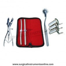 Hegar uterine dilator set 2 Pieces, 9-10,11-12, wartenberg pinwheel, mathieu speculum, collin 3pcs