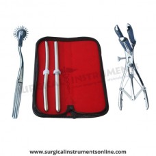 Hegar uterine dilator set 2 Pieces, 9-10,11-12, wartenberg pinwheel, mathieu speculum
