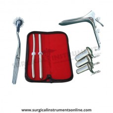Hegar uterine dilator set 2 Pieces, 9-10,11-12, pinwheel, grave medium, collin 3pcs