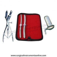 Hegar uterine dilator set 2 Pieces, 9-10,13-14, mathieu speculum, collin large