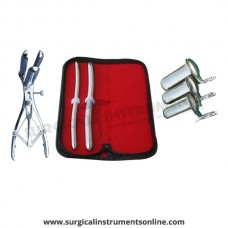 Hegar uterine dilator set 2 Pieces, 9-10,13-14, mathieu speculum, collin 3pcs