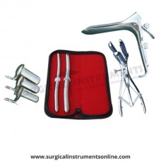 Hegar uterine dilator set 2 Pieces, 9-10,13-14, mathieu speculum, grave large, collin 3pcs
