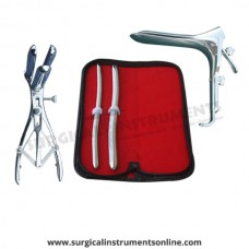 Hegar uterine dilator set 2 Pieces, 9-10,13-14, mathieu speculum, grave large