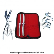 Hegar uterine dilator set 2 Pieces, 9-10,13-14, mathieu speculum, grave 3pcs