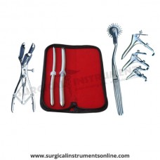 Hegar uterine dilator set 2 Pieces, 9-10,13-14, wartenberg pinwheel, mathieu speculum, grave 3pcs