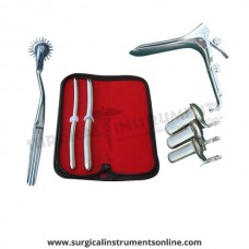Hegar uterine dilator set 2 Pieces, 9-10,13-14, pinwheel, grave large, collin 3pcs