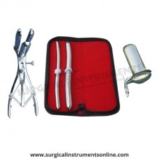 Hegar uterine dilator set 2 Pieces, 9-10,15-16, mathieu speculum, collin large