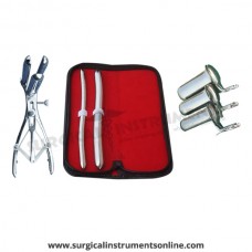 Hegar uterine dilator set 2 Pieces, 9-10,15-16, mathieu speculum, collin 3pcs
