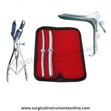 Hegar uterine dilator set 2 Pieces, 9-10,15-16, mathieu speculum, grave large