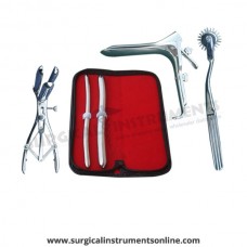 Hegar uterine dilator set 2 Pieces, 9-10,15-16, pinwheel, mathieu, grave medium
