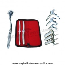 Hegar uterine dilator set 2 Pieces, 9-10,15-16, pinwheel, grave 3pcs, collin 3pcs