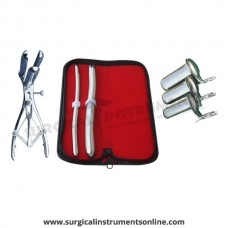 Hegar uterine dilator set 2 Pieces, 9-10,17-18, mathieu speculum, collin 3pcs