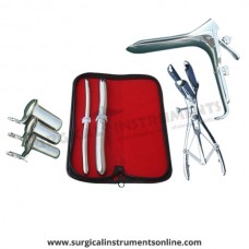 Hegar uterine dilator set 2 Pieces, 9-10,17-18, mathieu speculum, grave large, collin 3pcs